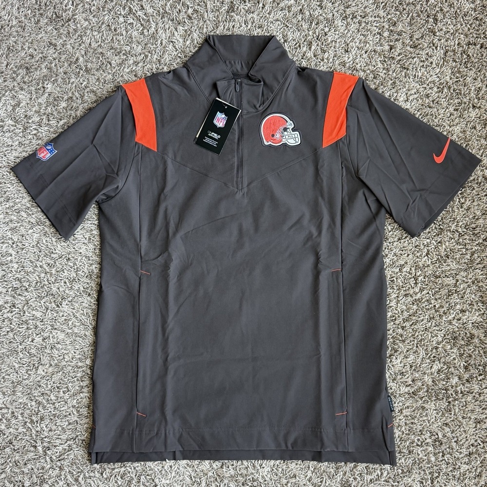 Nike Cleveland Browns Sideline Coaches Pullover 1/4 Zip Men's Size Medium New